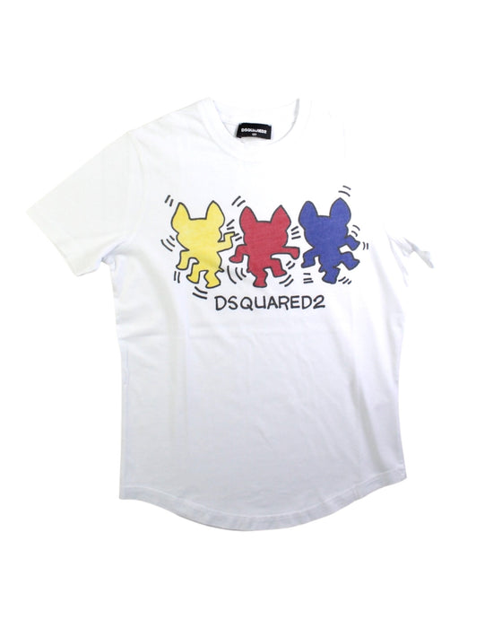 A White Short Sleeve T Shirts from DSquared2 in size 12Y for neutral. (Front View)