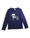 A Navy Long Sleeve T Shirts from Karl Lagerfeld in size 8Y for boy. (Front View)