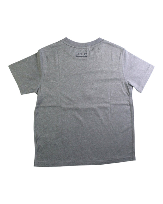 A Grey Short Sleeve T Shirts from Polo Ralph Lauren in size 6T for boy. (Back View)