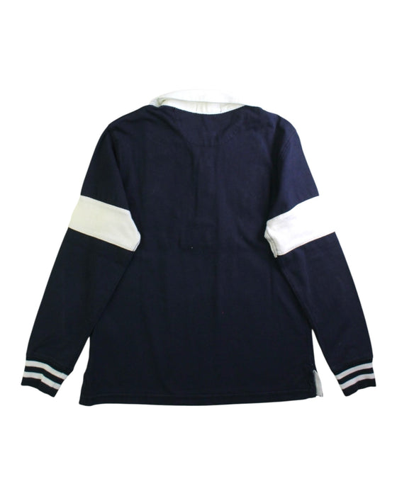 A Navy Long Sleeve Polos from Polo Ralph Lauren in size 6T for boy. (Back View)
