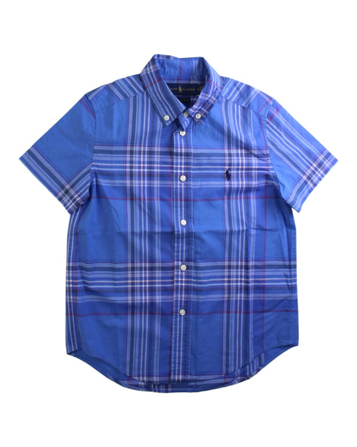 A Blue Short Sleeve Shirts from Ralph Lauren in size 6T for boy. (Front View)