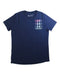 A Navy Short Sleeve T Shirts from Under Armour in size 10Y for boy. (Front View)