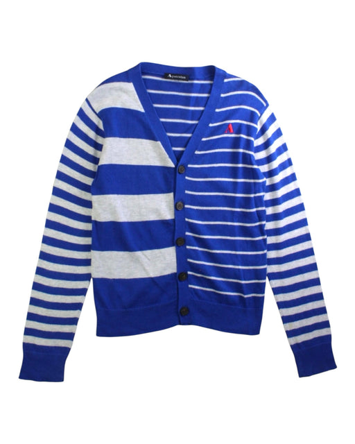 A Blue Cardigans from Aquascutum in size 6T for boy. (Front View)