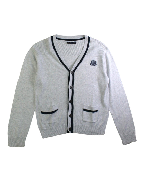 A Grey Cardigans from Aquascutum in size 6T for boy. (Front View)