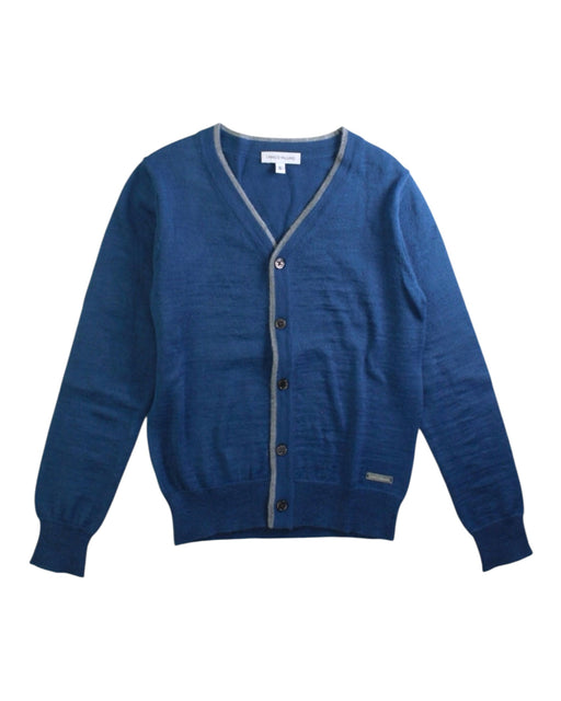 A Blue Cardigans from I Pinco Pallino in size 6T for boy. (Front View)