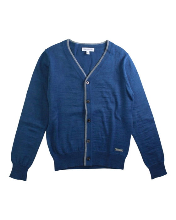 A Blue Cardigans from I Pinco Pallino in size 6T for boy. (Front View)
