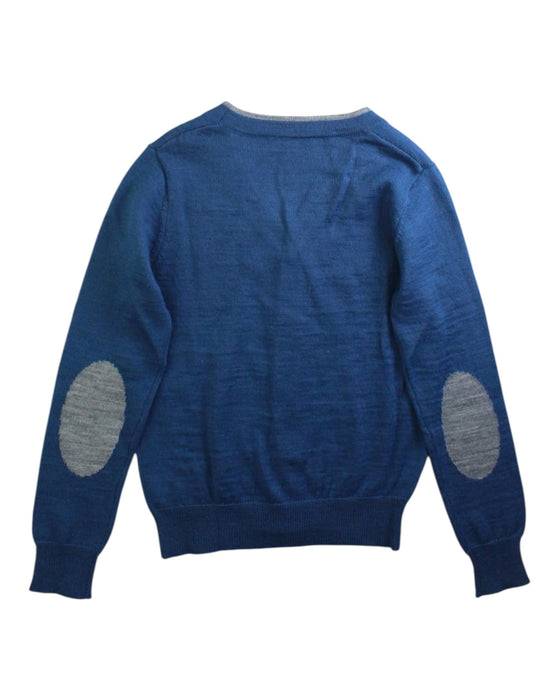 A Blue Cardigans from I Pinco Pallino in size 6T for boy. (Back View)