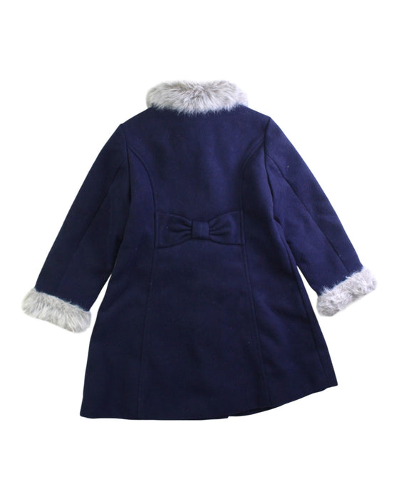 A Navy Coats from Janie & Jack in size 4T for girl. (Back View)