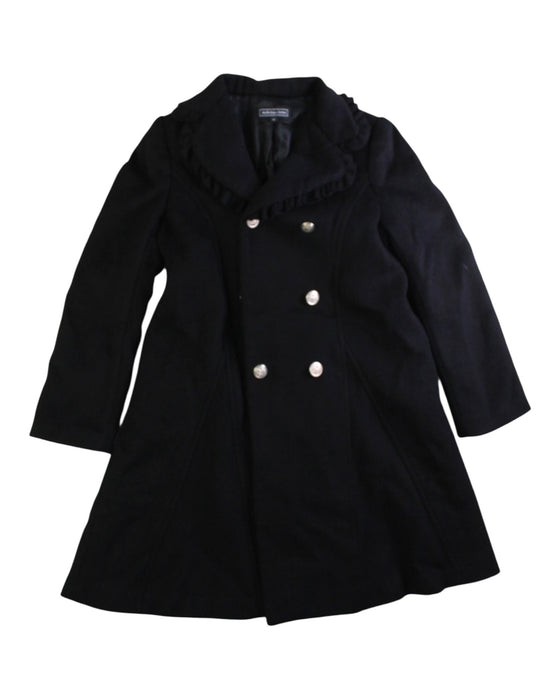 A Black Coats from Nicholas & Bears in size 6T for girl. (Front View)