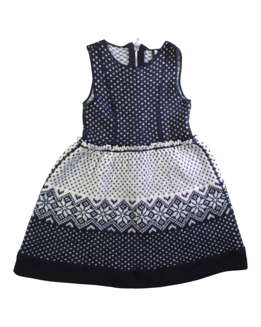 A Navy Sleeveless Dresses from Dolce & Gabbana in size 7Y for girl. (Front View)