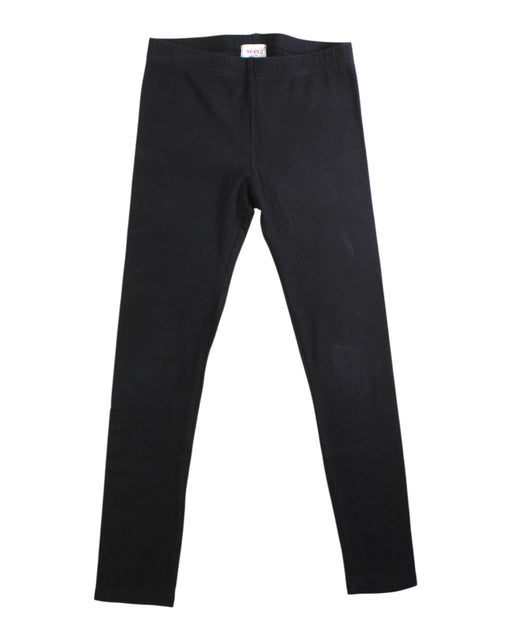A Black Leggings from Seed in size 8Y for girl. (Front View)