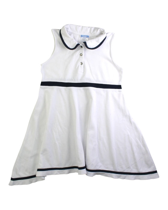 A White Sleeveless Dresses from Jacadi in size 8Y for girl. (Front View)