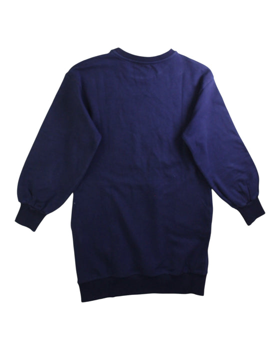 A Navy Sweater Dresses from Moschino in size 8Y for girl. (Back View)