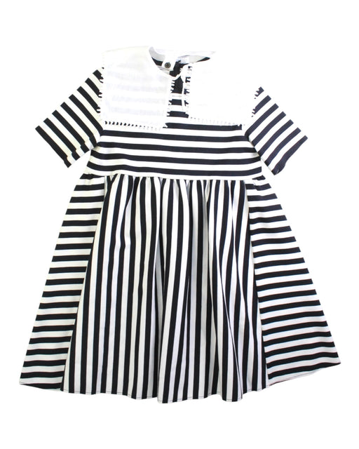A Navy Short Sleeve Dresses from Il Gufo in size 13Y for girl. (Front View)