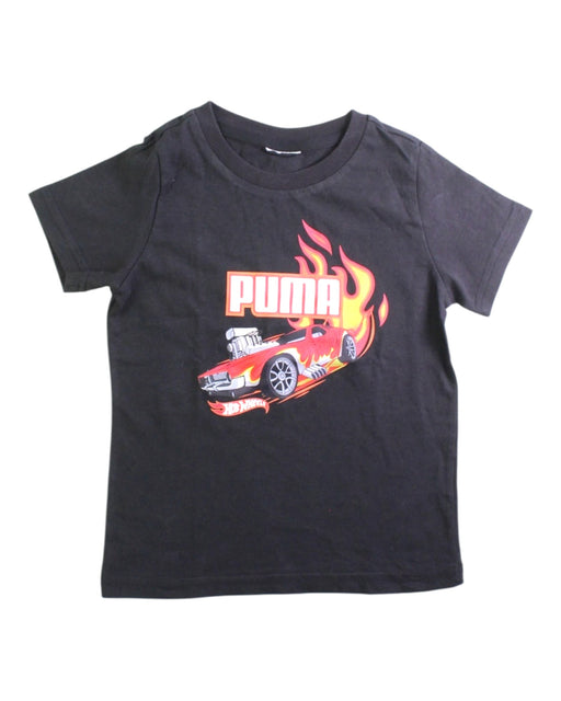 A Black Short Sleeve T Shirts from Puma in size 4T for boy. (Front View)