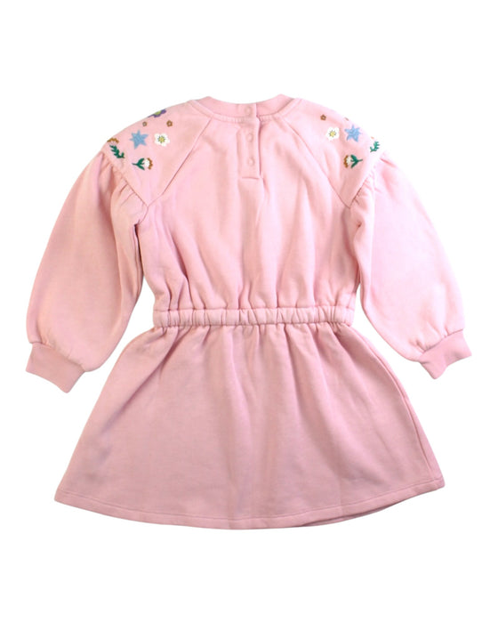 A Pink Sweater Dresses from Boden in size 3T for girl. (Back View)