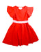 A Red Short Sleeve Dresses from Jacadi in size 4T for girl. (Front View)