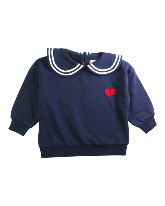 A Navy Long Sleeve Tops from Konges Sløjd in size 3T for girl. (Front View)