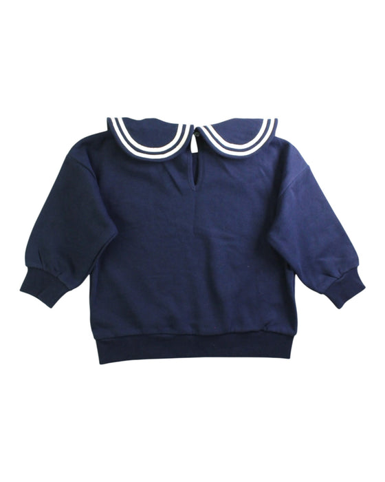 A Navy Long Sleeve Tops from Konges Sløjd in size 3T for girl. (Back View)