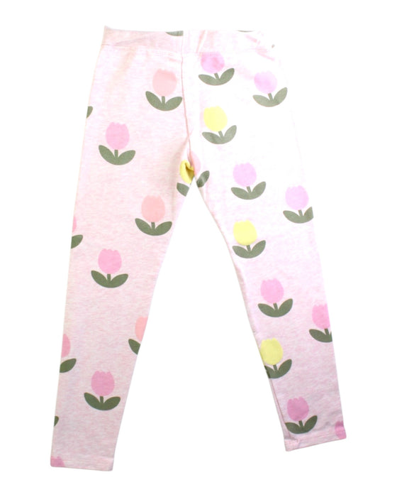 A Pink Leggings from Seed in size 5T for girl. (Back View)