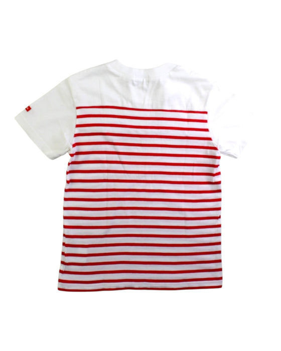 A Red Short Sleeve T Shirts from Miki House in size 2T for neutral. (Back View)