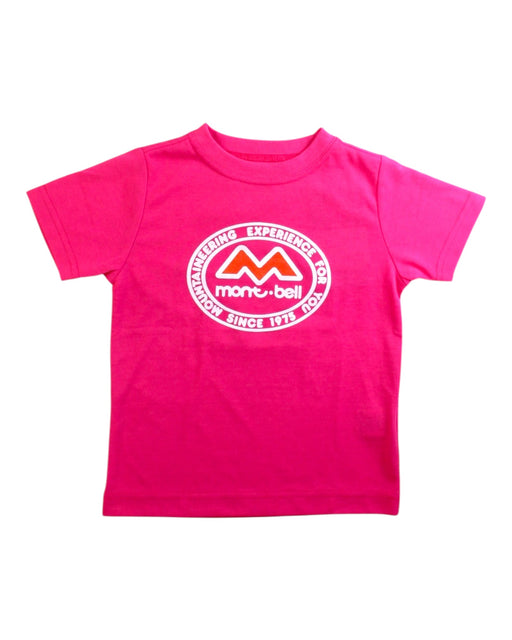 A Pink Short Sleeve T Shirts from Mont-bell in size 2T for girl. (Front View)
