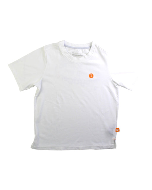 A White Short Sleeve T Shirts from Moody Tiger in size 6T for boy. (Front View)