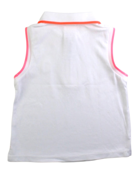 A White Sleeveless Polos from Jacadi in size 4T for girl. (Back View)