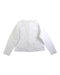 A White Cardigans from Jacadi in size 4T for girl. (Back View)