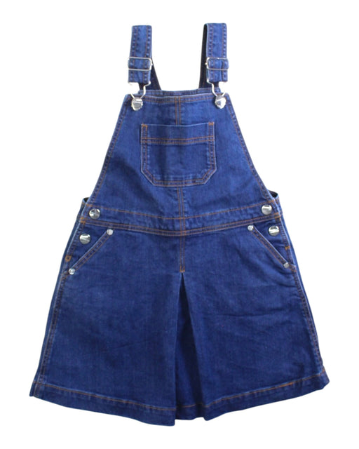 A Navy Overall Dresses from Jacadi in size 4T for girl. (Front View)