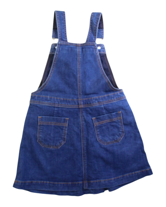 A Navy Overall Dresses from Jacadi in size 4T for girl. (Back View)