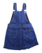 A Navy Overall Dresses from Jacadi in size 4T for girl. (Back View)