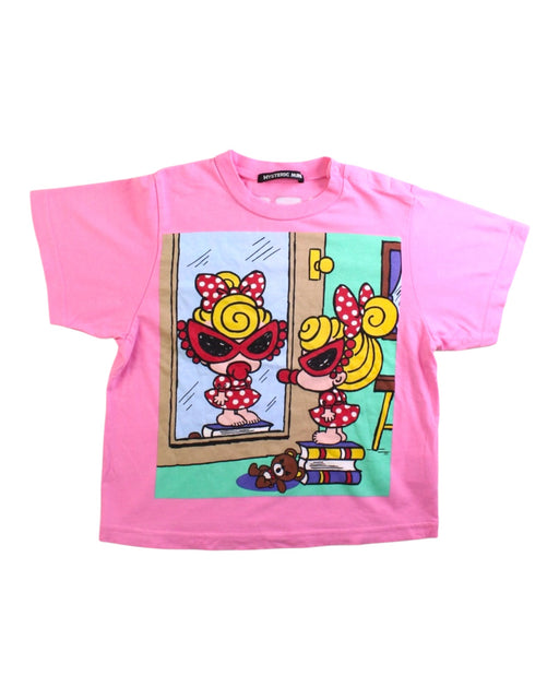 A Pink Short Sleeve T Shirts from Hysteric Mini in size 18-24M for girl. (Front View)
