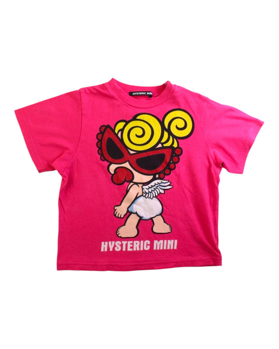 A Pink Short Sleeve T Shirts from Hysteric Mini in size 18-24M for girl. (Front View)
