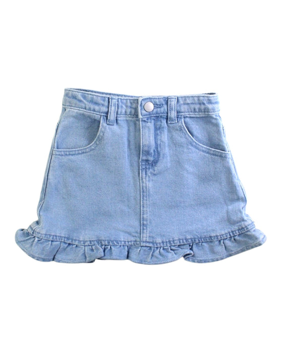 A Blue Short Skirts from Seed in size 4T for girl. (Front View)