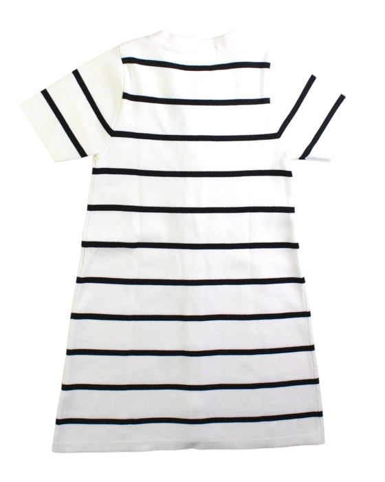 A White Short Sleeve Dresses from Seed in size 4T for girl. (Back View)