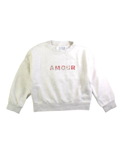 A White Crewneck Sweatshirts from Cyrillus in size 6T for girl. (Front View)