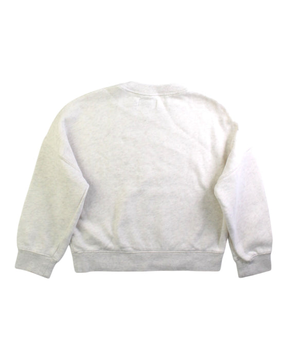 A White Crewneck Sweatshirts from Cyrillus in size 6T for girl. (Back View)