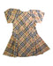 A Beige Short Sleeve Dresses from Burberry in size 4T for girl. (Back View)