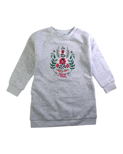 A Grey Sweater Dresses from Kenzo in size 4T for girl. (Front View)
