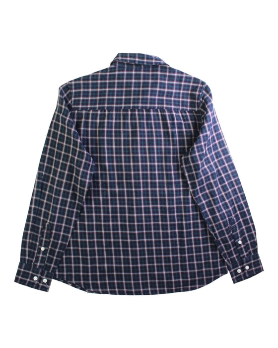 A Navy Long Sleeve Shirts from Cyrillus in size 14Y for boy. (Back View)