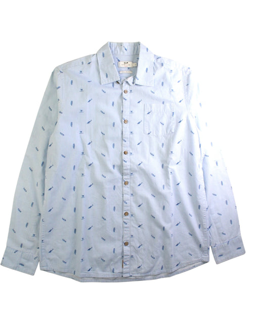 A Blue Long Sleeve Shirts from Cyrillus in size 14Y for boy. (Front View)