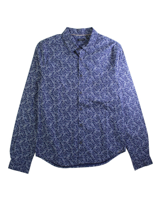A Navy Long Sleeve Shirts from IKKS in size 14Y for boy. (Front View)