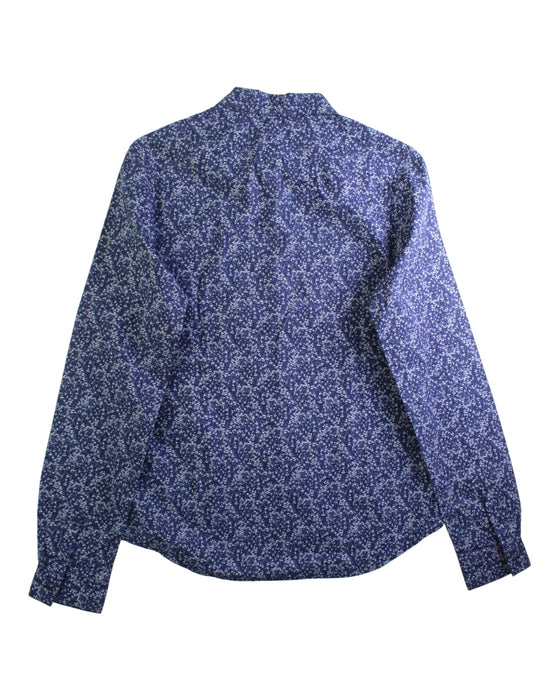 A Navy Long Sleeve Shirts from IKKS in size 14Y for boy. (Back View)