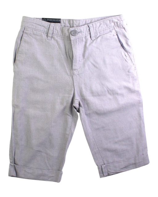 A Grey Shorts from Quiksilver in size 12Y for boy. (Front View)