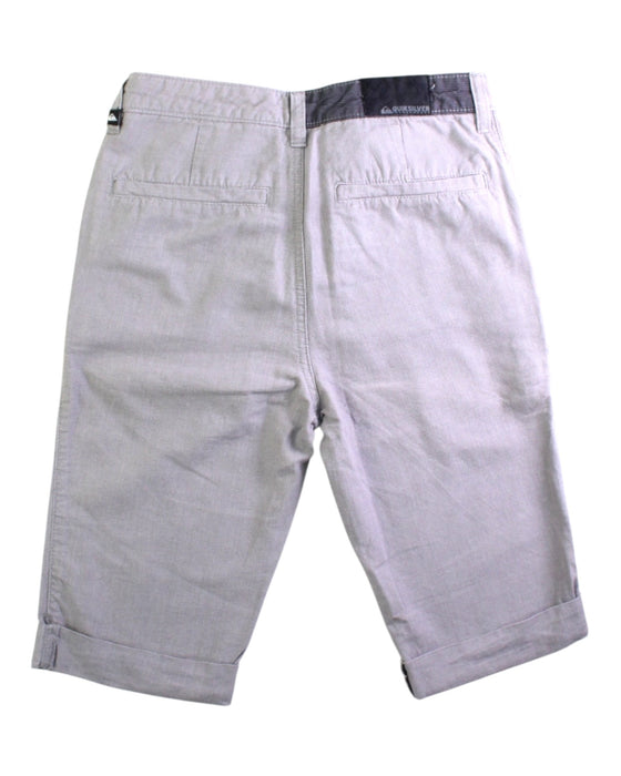 A Grey Shorts from Quiksilver in size 12Y for boy. (Back View)