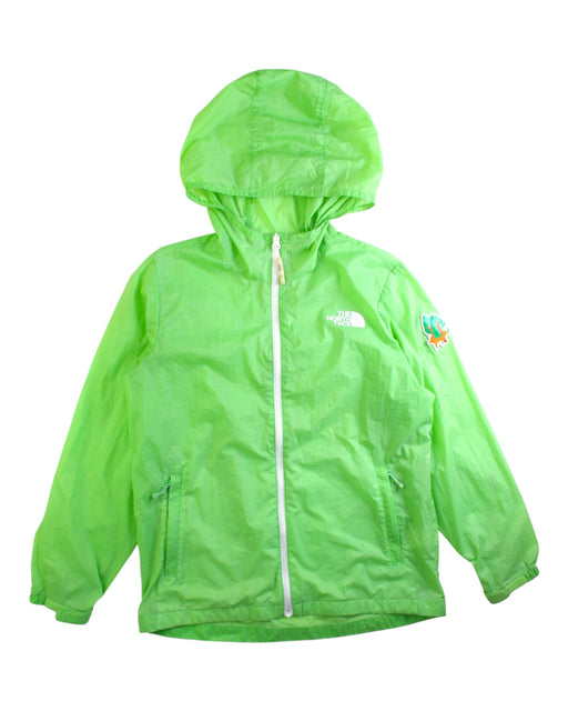 A Green Lightweight Jackets from The North Face in size 10Y for neutral. (Front View)