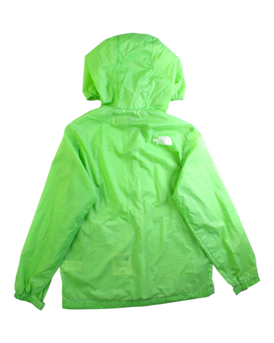 A Green Lightweight Jackets from The North Face in size 10Y for neutral. (Back View)