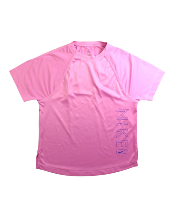A Pink Short Sleeve T Shirts from Nike in size 8Y for girl. (Front View)