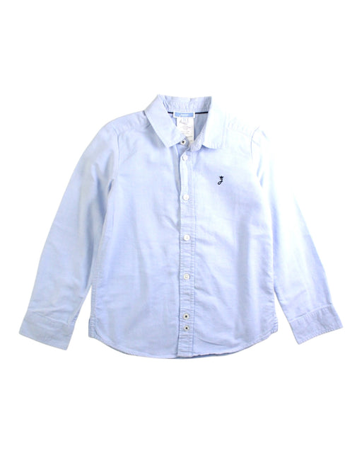 A Blue Long Sleeve Shirts from Jacadi in size 5T for boy. (Front View)